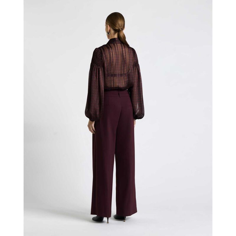 Cue Merlot Lurex Geo Shirt image number 1